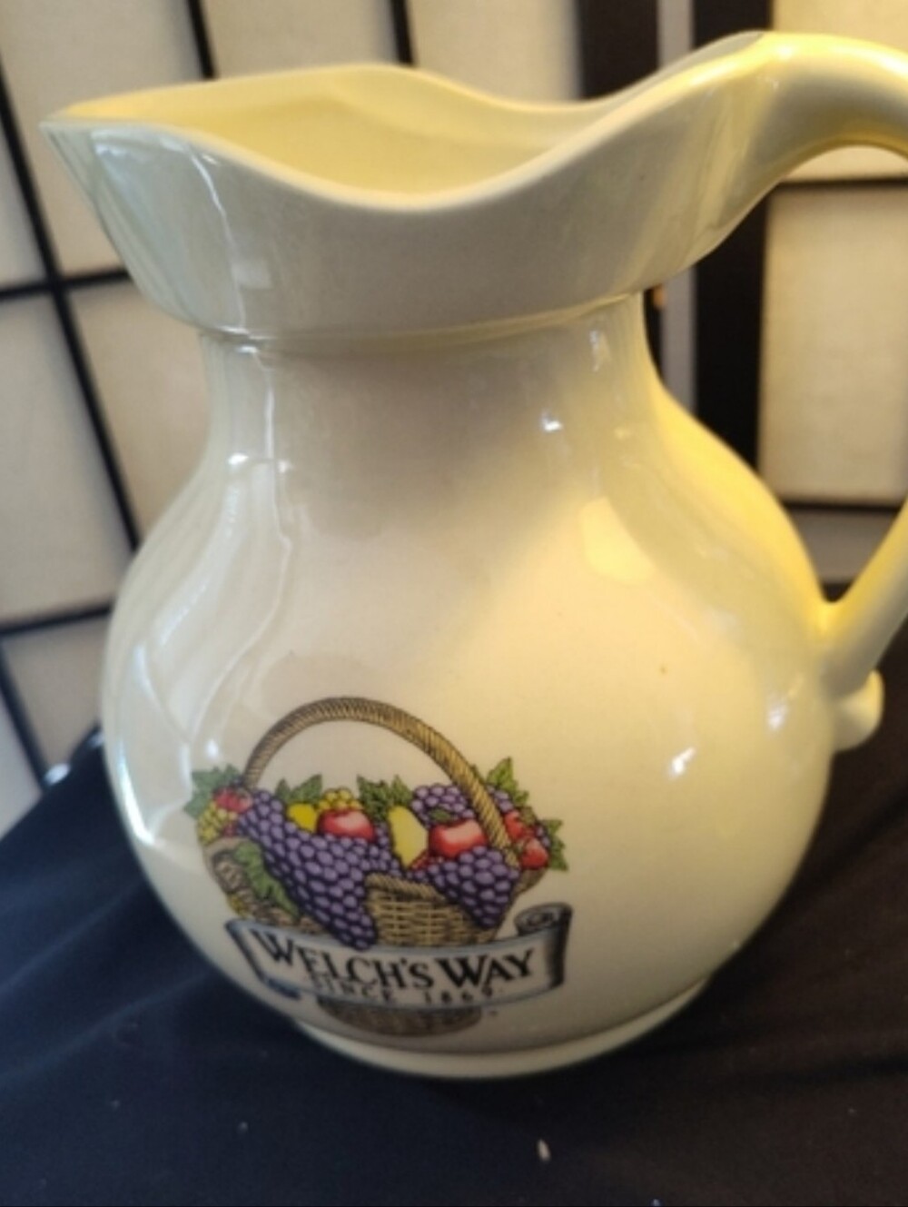 Welch's Way McCoy USA Fruit Design Vintage Collectable Ceramic Cream 8x 5